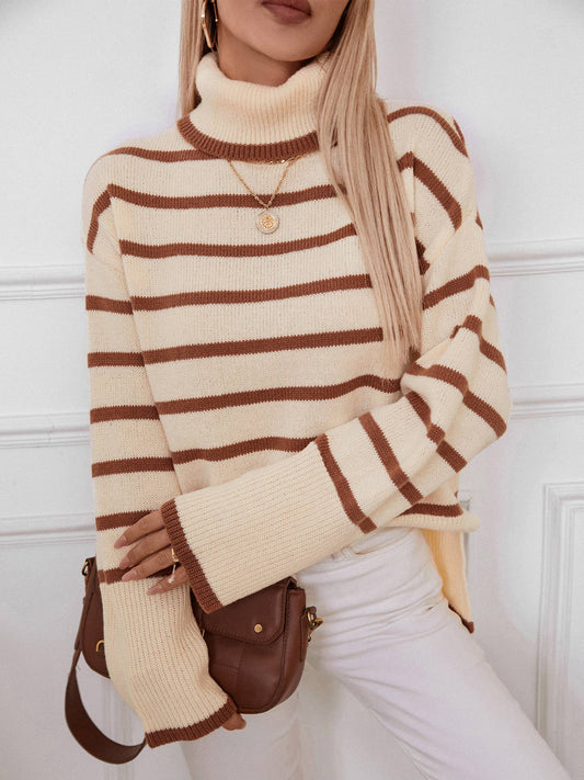 TELL IT ALL STRIPED SWEATER