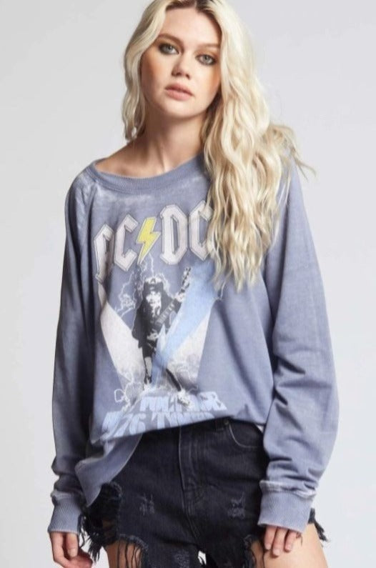 AC/DC VINTAGE GRAPHIC PULLOVER